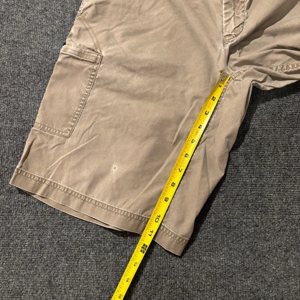 Mountain Hardwear Mens Tan Khaki Hiking Cargo Shorts Belted 32